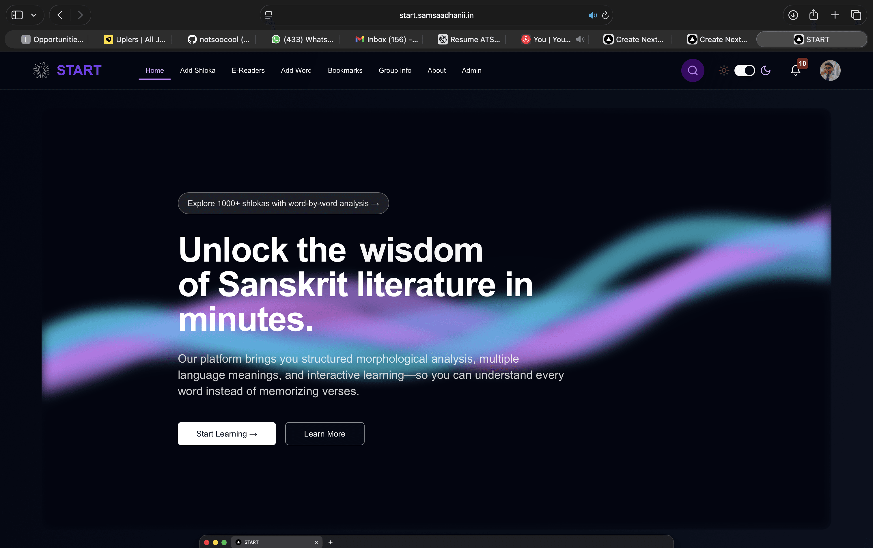 START - Sanskrit Text Analysis